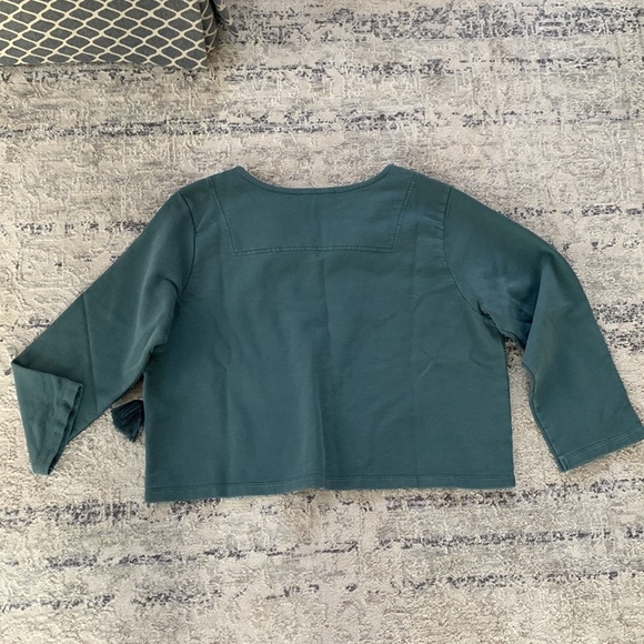 Something Navy Tassel Sweatshirt - Picture 5 of 5